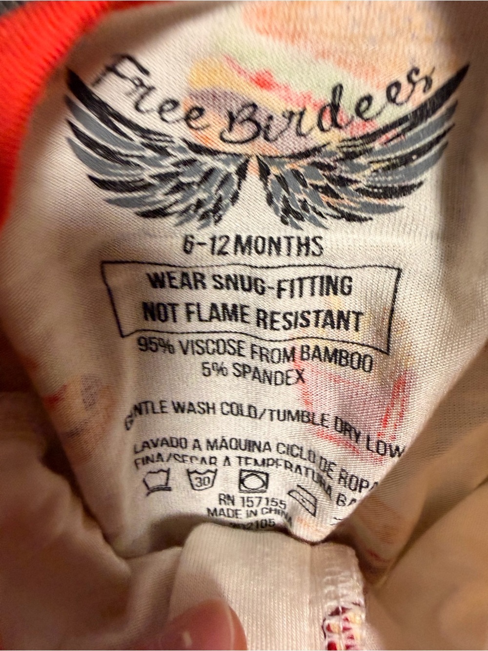 Bamboo Button-Front Romper - Cream with Burger, Fries, Shake Print - Picture 3 of 5